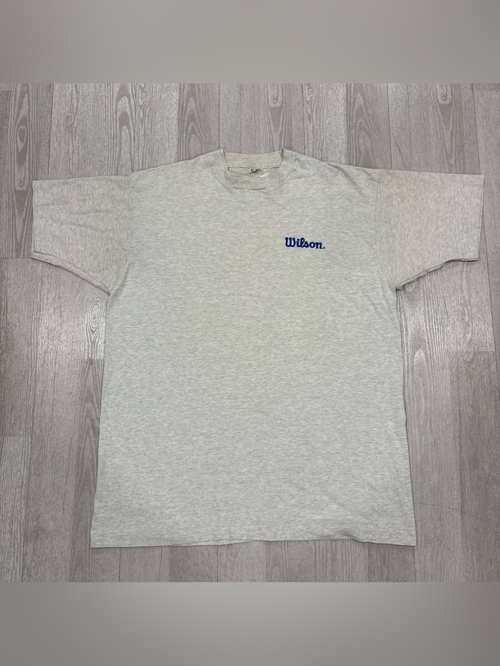 Vintage 90s Wilson Sporting Goods Embroidered Gray T Shirt XL